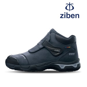 지벤 ZB-255 발목높이 논슬립 천연소가죽 벨크로 방수 안전화