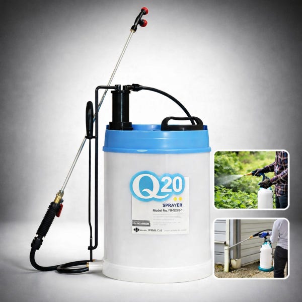한일 농약분무기 20L 소독 인력배부식 방역 압축 세차 원예 분무기 제초제 살포기 Q-20