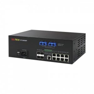 솔텍 SFC8000BP(2x2) / 기가비트 산업용 IGMP스누핑 S-Ring 스위칭허브 광스위치