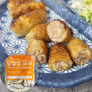 지엔씨 닭껍질교자 닭껍질말이 튀김 1kg 토리가와