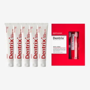 동국제약 덴트릭스 잇몸플러스 치약 5개 + 잇몸 칫솔 세트 / 잇몸케어 및 구취개선 효과