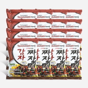 삼육 우리밀 채식 감자짜장면 128g 16입