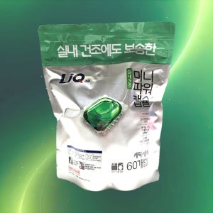 리큐 실내건조 캡슐세제 60개입 초고농축 미니파워캡슐