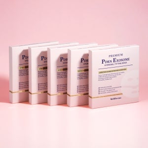 웰더마 PDRN 엑소좀 하이드로겔 피팅 마스크 팩 20매 (5박스) + 토너 패드 60매