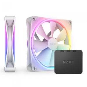 NZXT F140 RGB DUO (컨트롤러/2팩, 화이트) / MPS