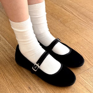 메리제인 키높이 스트랩 속굽 편한 빅사이즈 굽있는 플랫슈즈 3CM