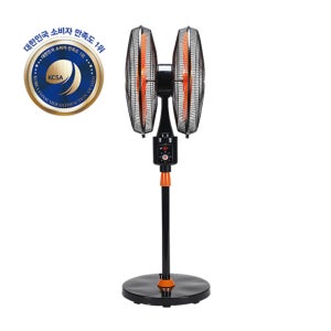 포유 51CM 양방향 더블헤드 5엽 날개 360도 회전 높이 조절 공업용 산업용 선풍기