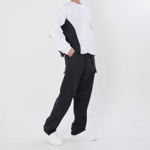 네오플레인 나일론 남자 트레이닝복 셋업 카고 팬츠 바람막이 운동복 땀복 세트 바스락