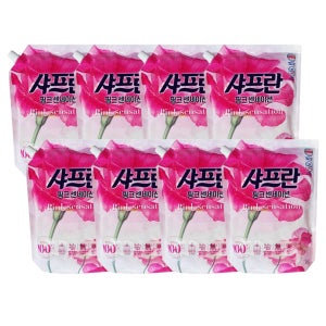 샤프란 핑크 센세이션 섬유유연제 리필 1.6L x 8개 1박스