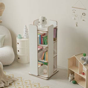 완제품 가브리 거실 전면 회전 책장 책꽂이 3단 4단