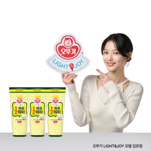 오뚜기 LIGHT&JOY 1/2하프 마요네스 525g, 3개