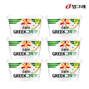 빙그레 요플레 그릭 마일드 무가당 400g X 6개입 요거트