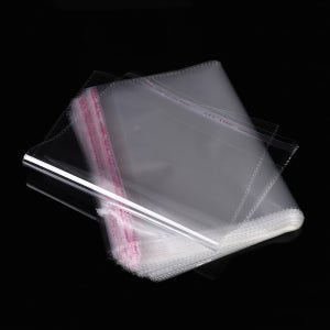 써니포장 OPP 봉투 접착 투명 포장 비닐 6x6+2cm