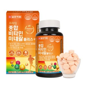 복합기능성 츄어블 타입정제 일양 종합비타민 미네랄플러스 180정 (몰디브덴 아연 망간)