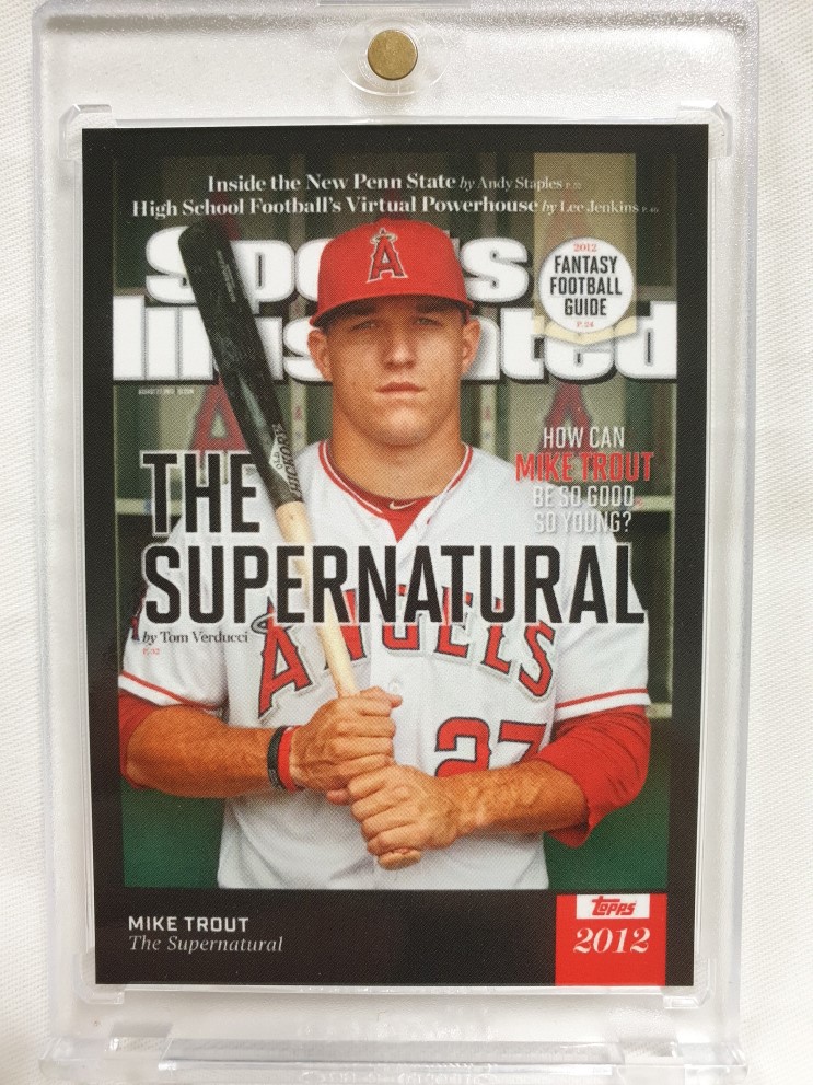 마이크 트라웃 2021 Topps x Sports Illustrated 탑스 스포츠 일러스트레이티드 LA 엔젤스 메이저리그 MLB 야구 카드