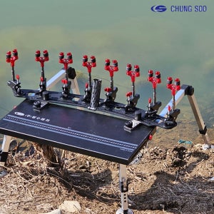 청수레져 선반 자립다리 미니 발판 좌대