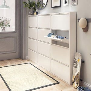 3단 신발장 캐비넷