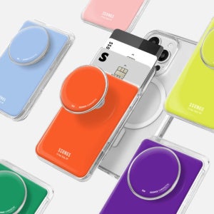 쏭스 맥세이프 카드지갑 그립 톡홀더 3카드팩 컬러 에폭시