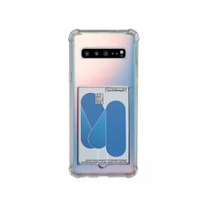 카드수납 범퍼 실리콘 탱크 포켓 젤리 케이스 투명, 갤럭시S10 5G