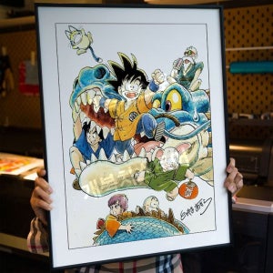 드래곤볼 손오공 장식 토리야마 아키라 브랜드 만화 액자