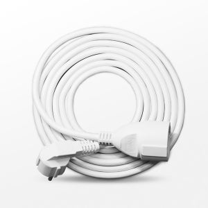 고용량 1구 전기 전선 연장선 4000W 에어컨 전열기 코드 연장 리드선 10m, 블랙, 1개