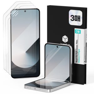 아이엠듀 지문인식 강화유리 풀커버 액정보호필름 세트 갤럭시Z 플립6, 6매입