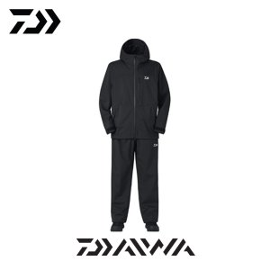 한국다이와 25신형 레인슈트 DR-3625 바람막이 우비 비옷 레인맥스 낚시복 블랙 M