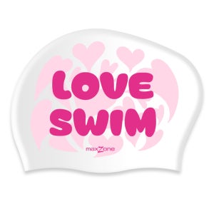 [맥스존] 롱헤어 실리콘 수모 긴머리 귀여운 수영 모자 편한 빅사이즈