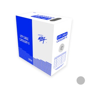 UTP 랜케이블 CAT6 인터넷 연결 선 랜선 박스 100m, 그레이