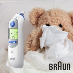 정품) 브라운 체온계 IRT-6525 필터캡 21개 포함 귀 적외선