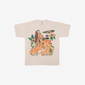 와일드동키 하와이안 반팔 티셔츠 베이지