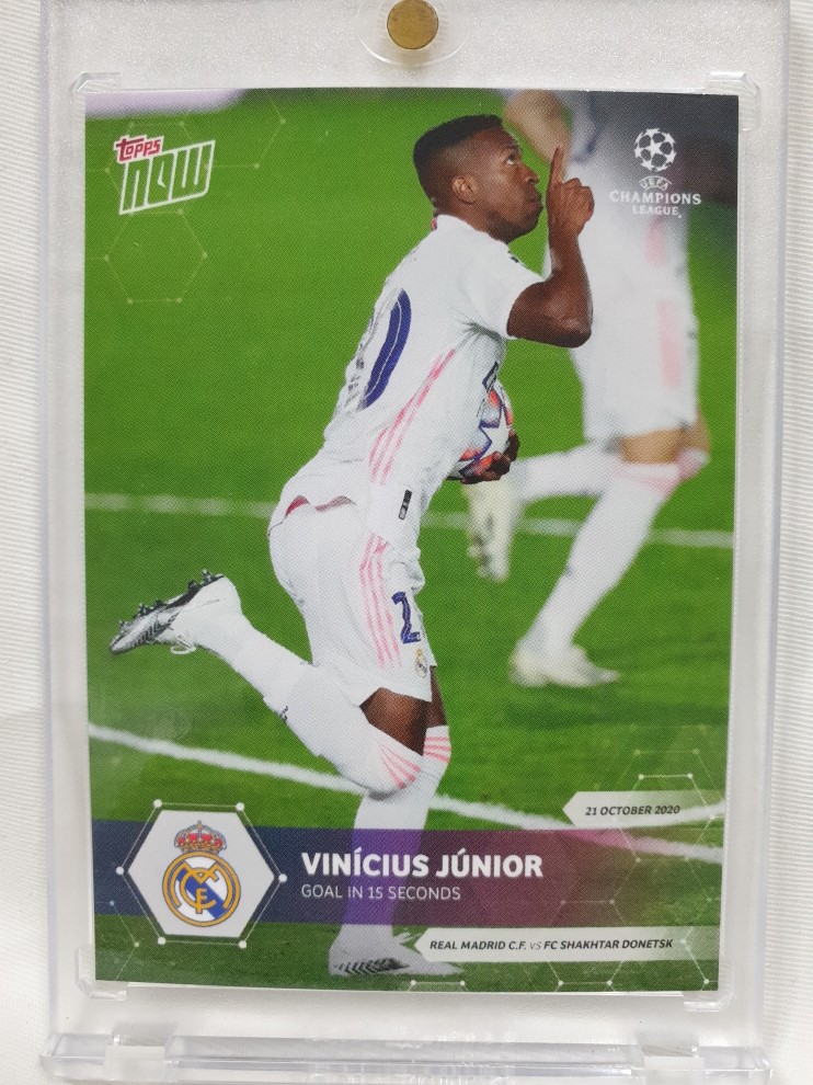 비니시우스 비니 주니어 2020 TOPPS NOW VINICIUS JUNIOR 탑스 나우 레알 마드리드 UEFA 챔피언스리그 유럽 축구 카드