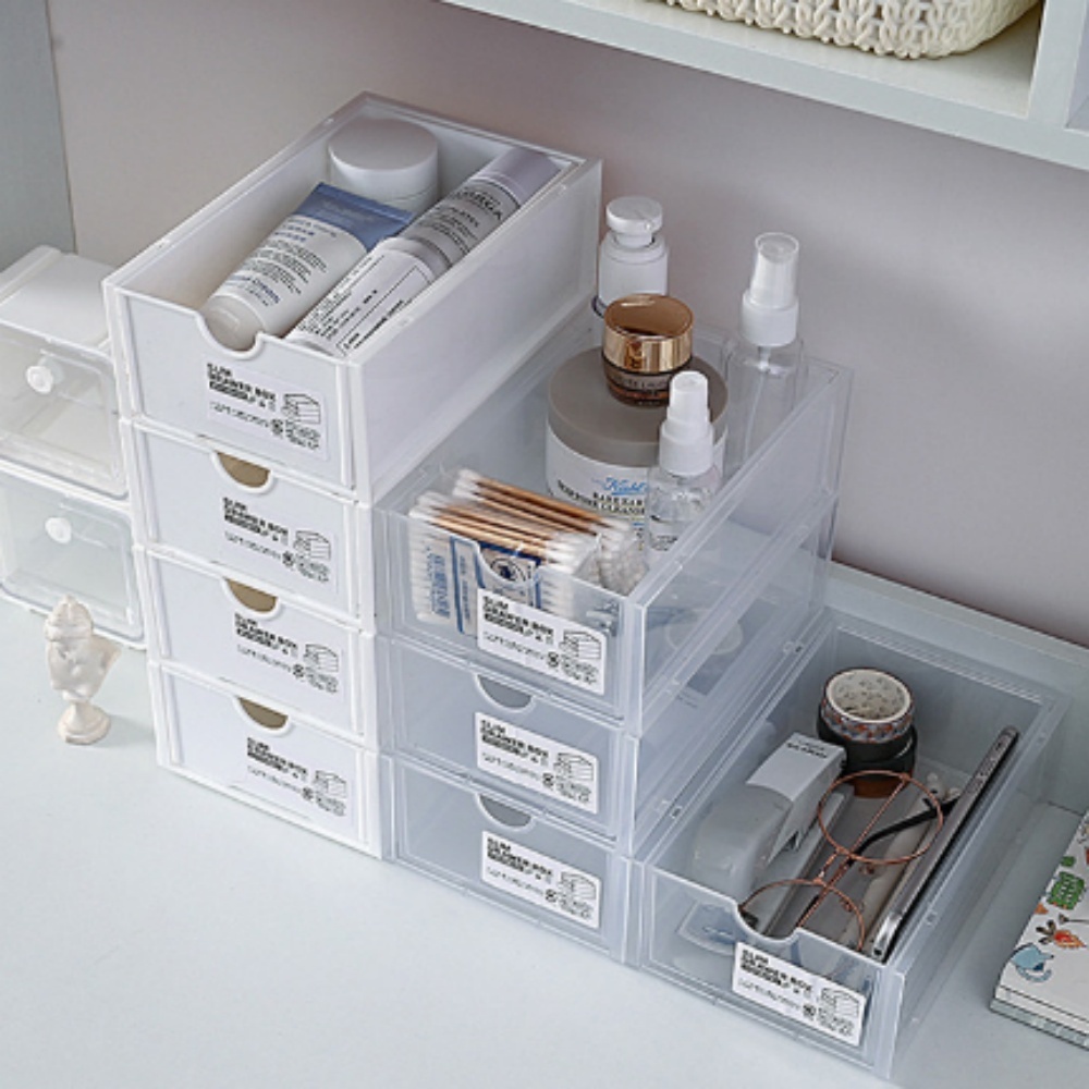 적층형 서랍 책상 위 서랍장 미니 문구함 데스크 셋업 사무실 수납함