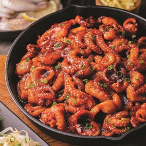 얼짱쭈꾸미 650g 매운맛 양념 쭈꾸미 볶음 밀키트 캠핑 음식