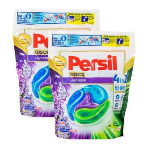 퍼실 디스크 캡슐세제 26개입, 라벤더, 2개