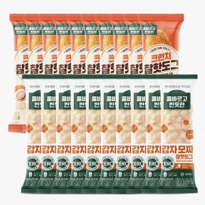 올바르고 반듯한 크런치 찰 핫도그 10봉 + 감자모짜핫도그 10봉