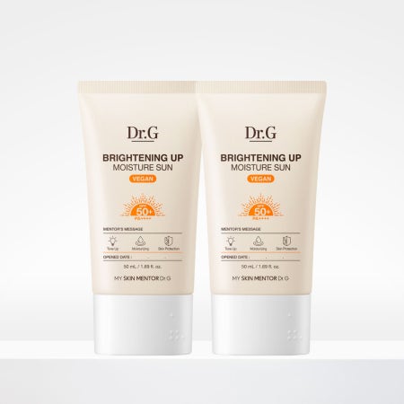 [듀오] 닥터지 브라이트닝 업 모이스처 선 50mL X2개 촉촉 톤업 선크림(SPF50+ PA++++)