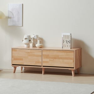 케이컴퍼니 피크 1단 1200거실장 2서랍형 심플 낮은 TV거실장 K1200INCLPM