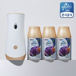 그레이드 자동분사기 방향제 기기1+리필3개 밸류팩 라벤더&바닐라향 사무실,욕실,거실,집안 화장실 업장용