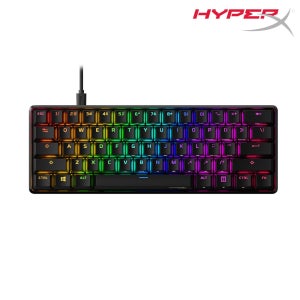 하이퍼엑스 알로이 오리진 60 RGB PBT 기계식 게이밍 적축 키보드 4P5N4AA