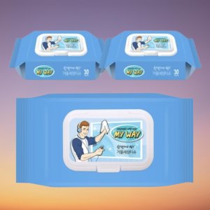 거울세정 물티슈 청소용 유리 닦는 얼룩 물때 물자국 없는 세정티슈 x 3개