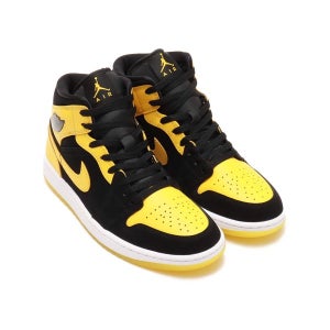 조던 브랜드 에어 1 미드 SE 블랙/바시티 메이즈-화이트 hj6654-071 301449