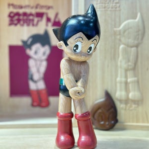 아톰 우드 피규어 아트스태츄 인테리어장식용 atom woodart figure