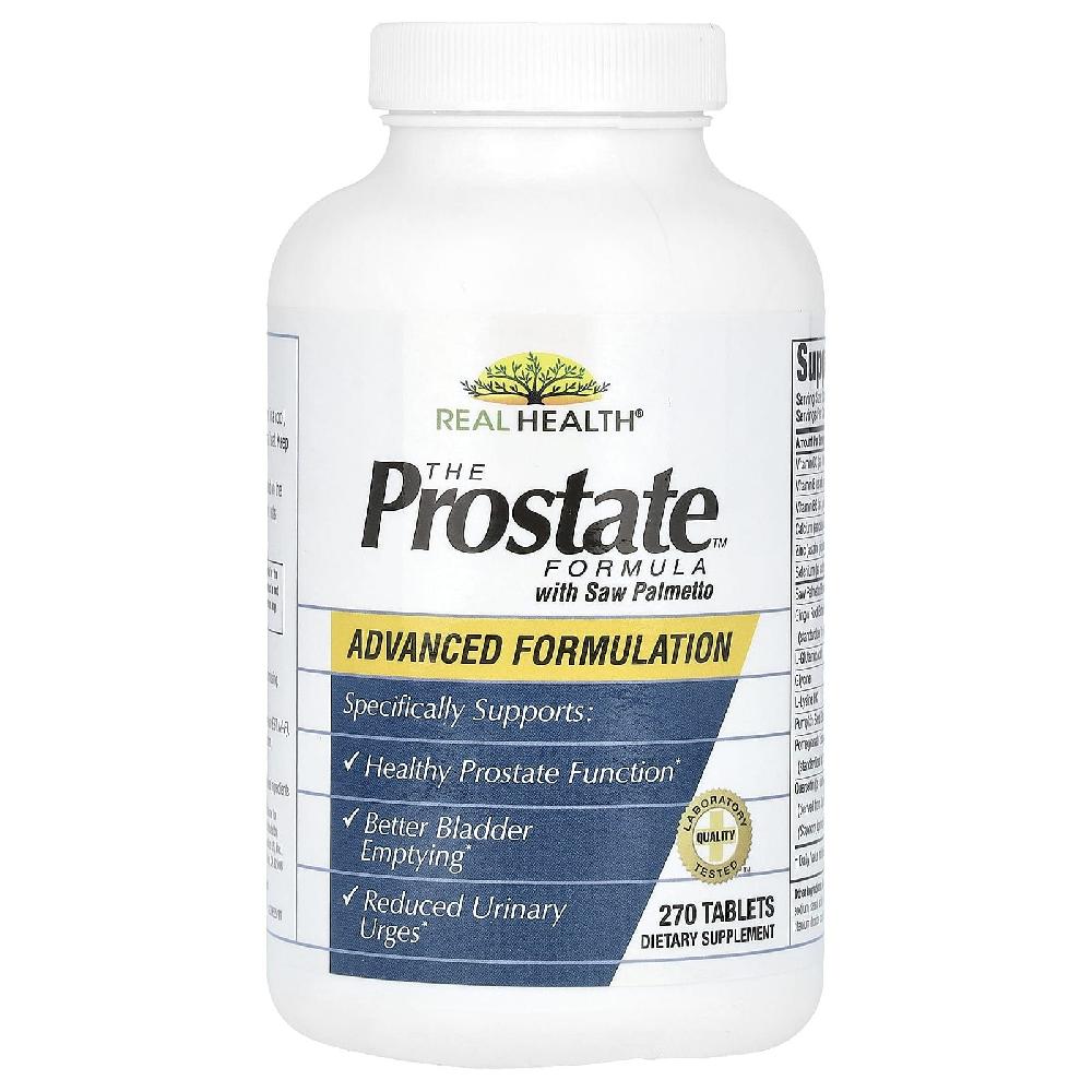 <b>리얼헬스</b> Prostate 포뮬라 호박씨 L글루탐산 쏘팔메토 베리 <b>퀘르세틴</b> 함유 270정
