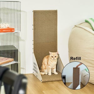 우다다맨숀 우드 수직 스크래쳐 리필