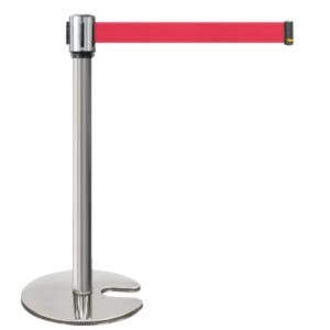 심플 미니차단봉 벨트차단봉 국산 전시회 가이드라인 바리게이트 스텐 안전 바리케이트 실버