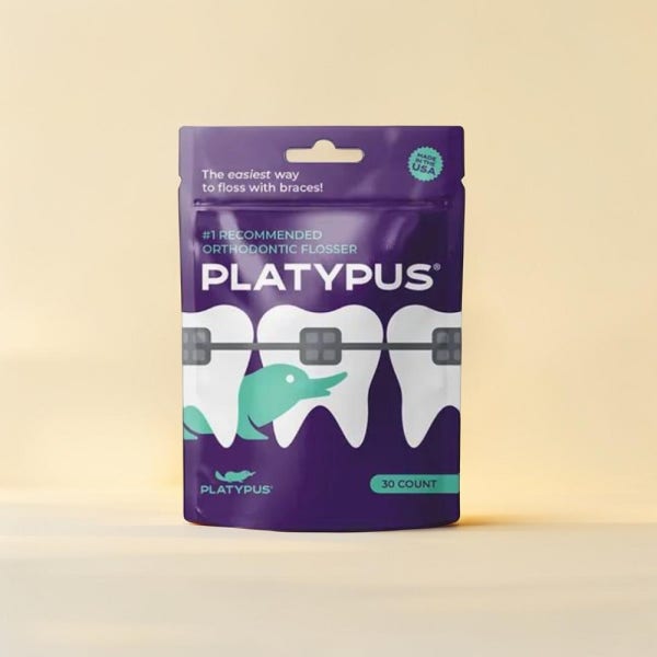 플래티퍼스 교정용 치실 일회용 치간 칫솔 치솔 교정 치과 PLATYPUS