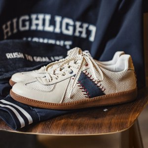 WH3 - 남자 남성 독일군 스니커즈 운동화 아메카지 빈티지 슬립온