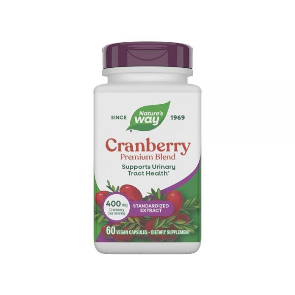 Nature’s Way 프리미엄 블렌드 크랜베리 <b>요로</b> x 1회 제공량당 400mg 60캡슐