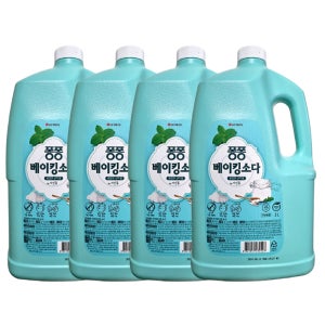 퐁퐁 주방세제 베이킹소다 3000ML 4개